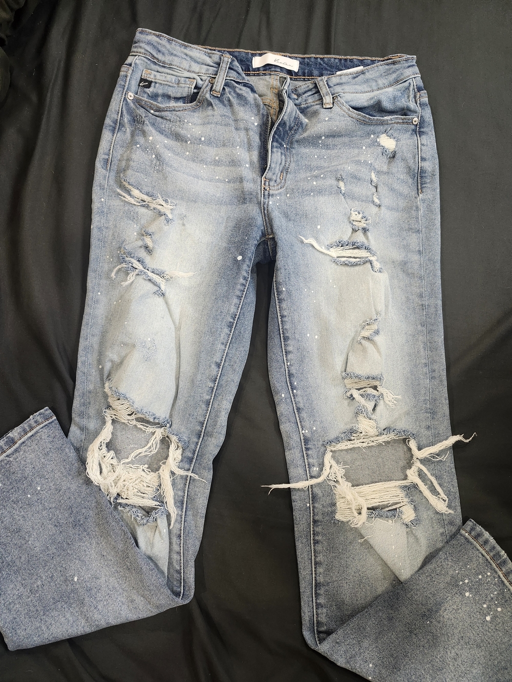 KanCan Light Blue Distressed Boyfriend Jeans